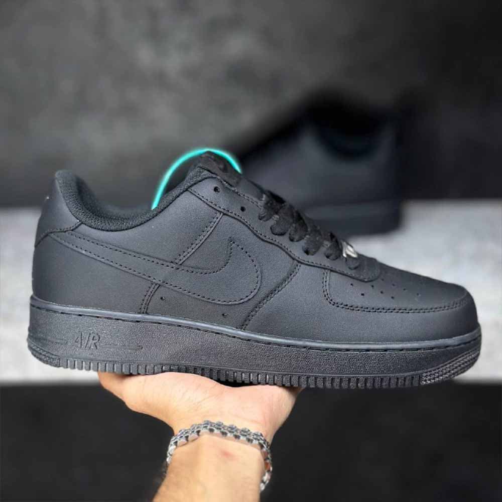 نایک ایرفورس 1 لو مشکی (مستر کوالیتی) Nike Air 1 Low Black (Master quality)