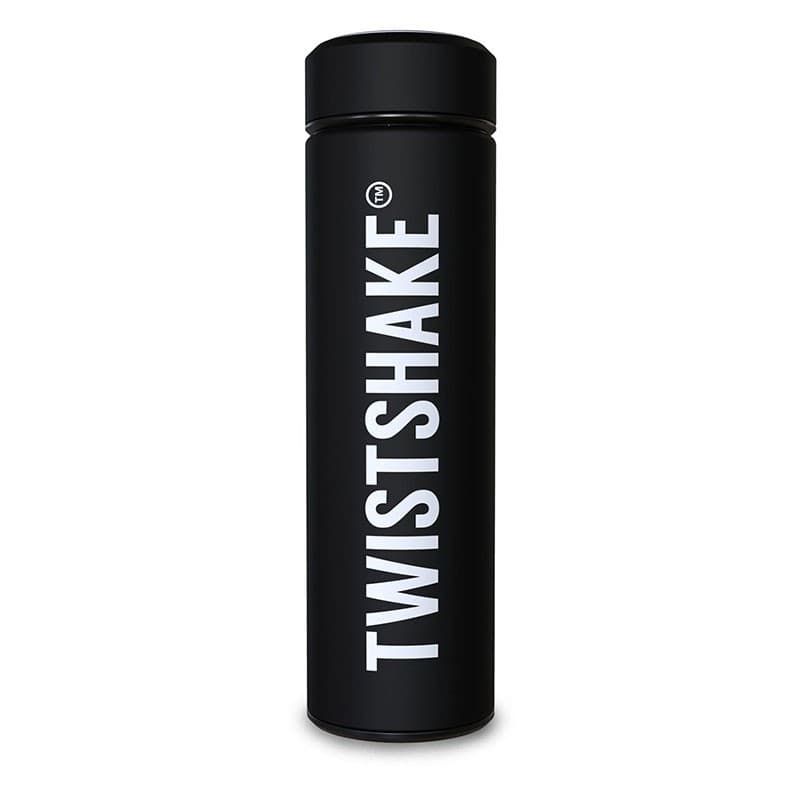 فلاسک سرد و گرم پاستیل مشکی تویست شیک ظرفیت ۴۲۰ میلی لیتر اورجینال twistshake