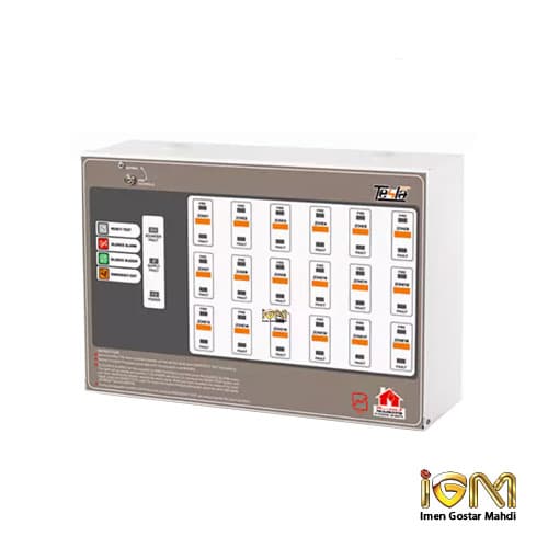 کنترل پنل اعلام حریق تسلا مدل TCP-12