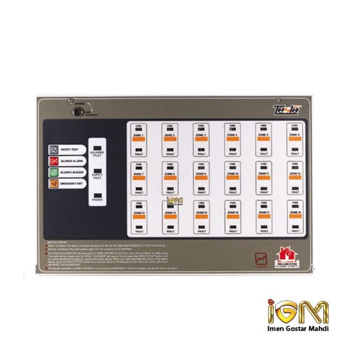 کنترل پنل اعلام حریق تسلا مدل TCP-6