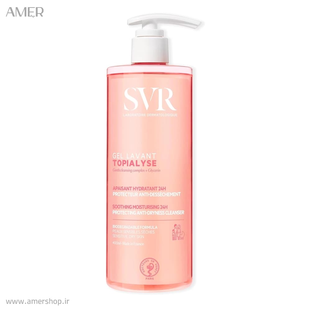ژل شستشوی صورت و بدن اس وی آر Topialyse Gel Lavant حجم 400