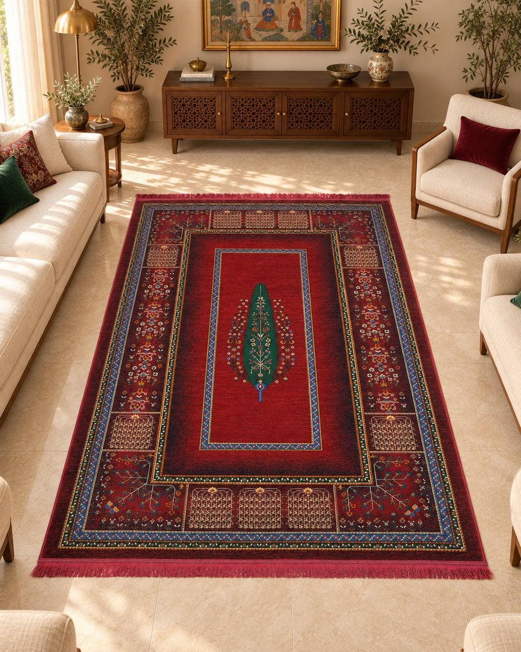 فرش روناسی ۷۰۰ شانه کد 7045 — تصویر ۳