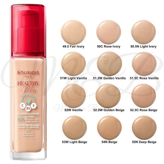 کرم پودر بورژوا شماره Rose Vanilla 51.5C حجم 30 — تصویر ۳