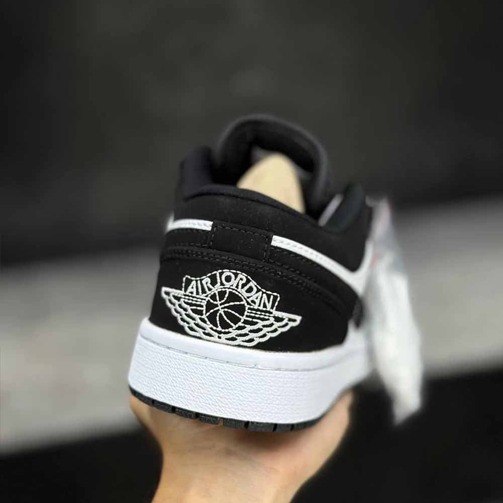 نایک ایرجردن 1 لو سفید مشکی Nike Air Jordan 1 Low Black White — تصویر ۳
