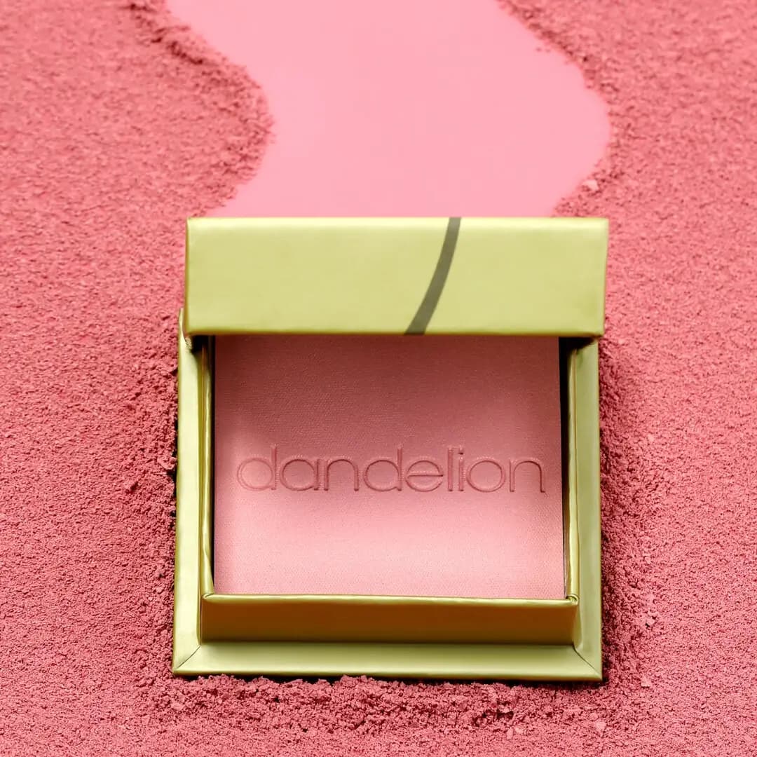رژگونه پودری بنفیت Dandelion رنگ Baby Pink NF15 — تصویر ۳