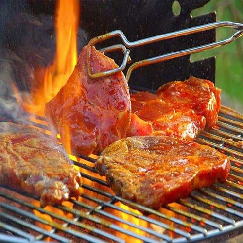باربیکیو دهنه 110 گازی و ذغالی با کفی چدن و جای فن گارانتی 12 ماهه مدل MTF11 — تصویر ۴
