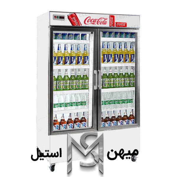 یخچال نوشیدنی دو درب طرح کوکاکولا مدل COLA-10