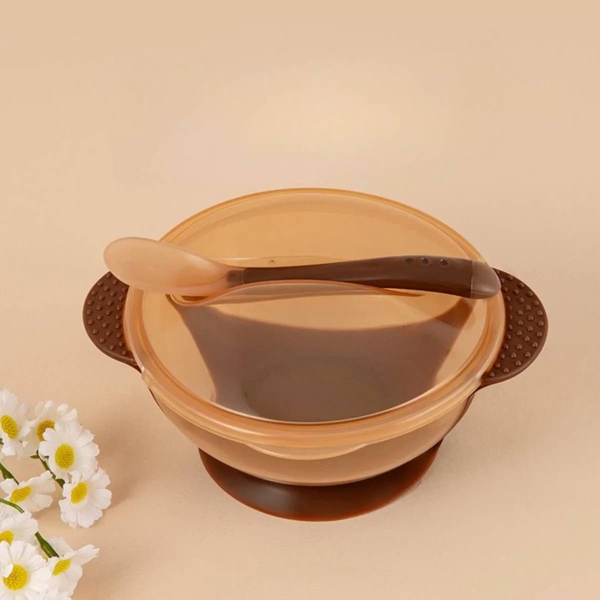 ظرف غذای کودک و نوزاد به همراه قاشق گیاهی