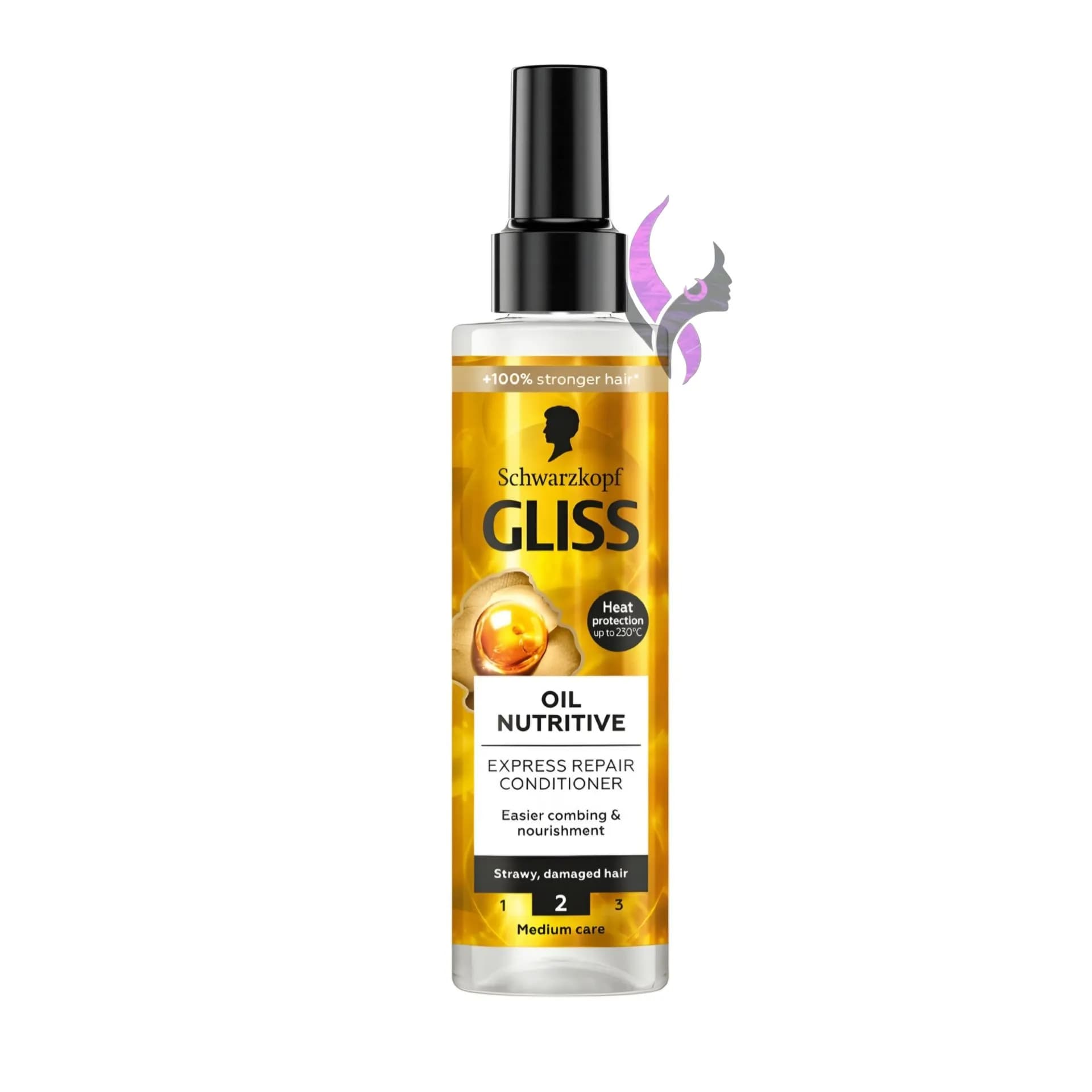 اسپری دو فاز مو گلیس مدل OIL NUTRITIVE حجم 200 میل