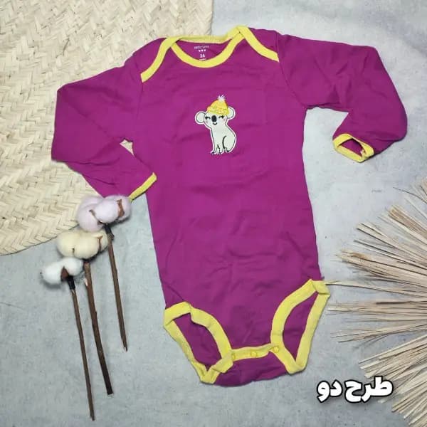 زیر دکمه دار آستین بلند کارترز دخترانه 24-18ماه — تصویر ۴