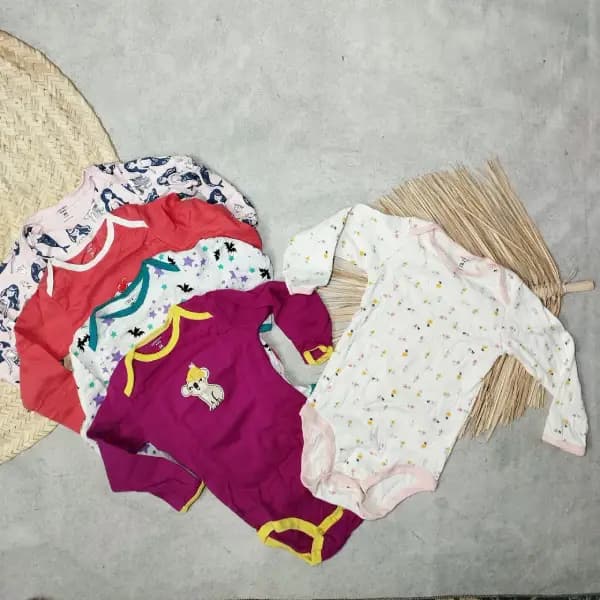 زیر دکمه دار آستین بلند کارترز دخترانه 24-18ماه — تصویر ۲