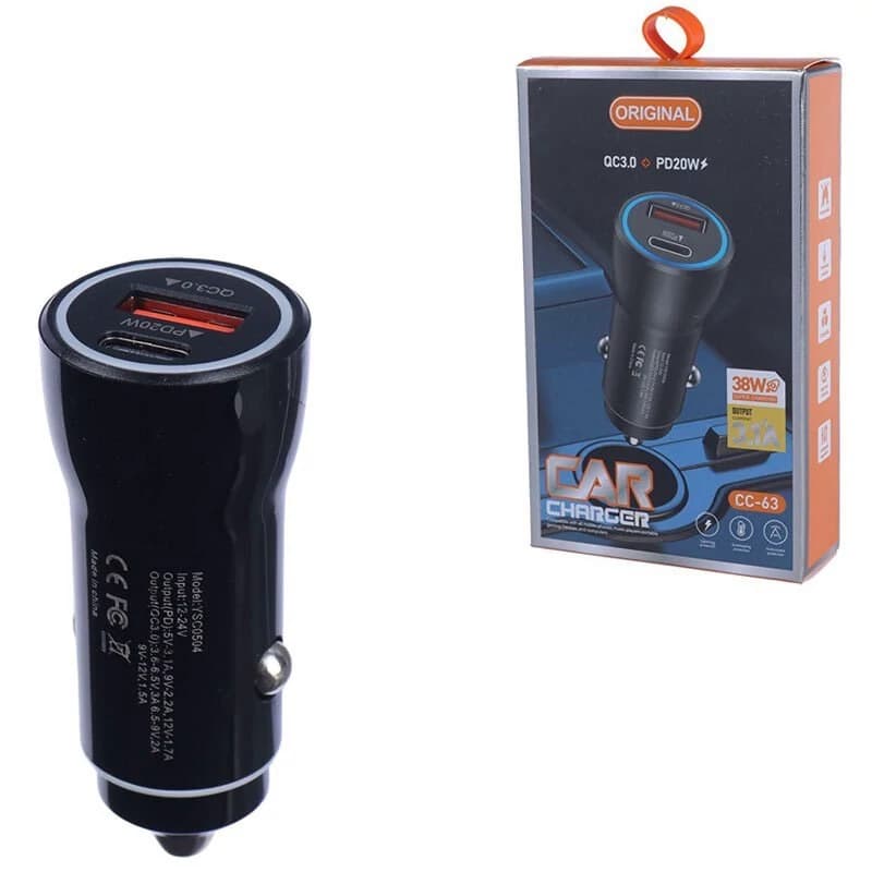 غیرفعال شارژر فندکی 20 وات CC-63