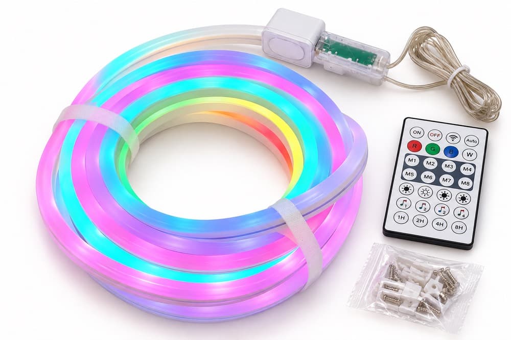ریسه نئون فلکسی RGB پنج متری