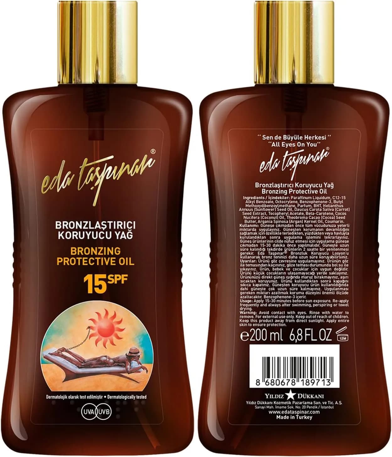روغن برنزه کننده Eda Taşpınar SPF 15 — تصویر ۵