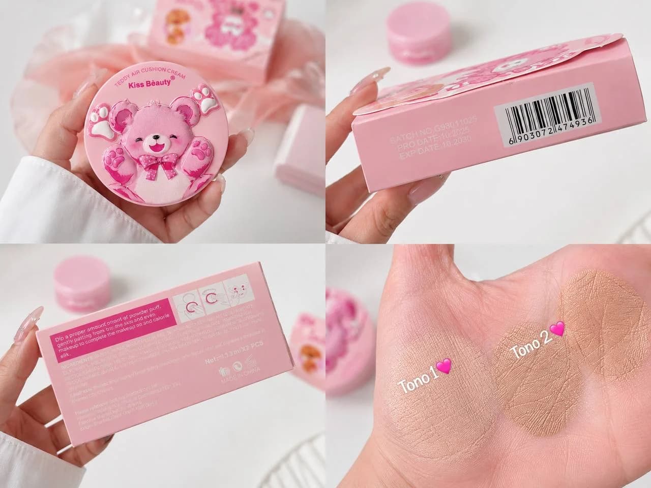 کوشن خرسی دوقلو Kiss Beauty — تصویر ۴