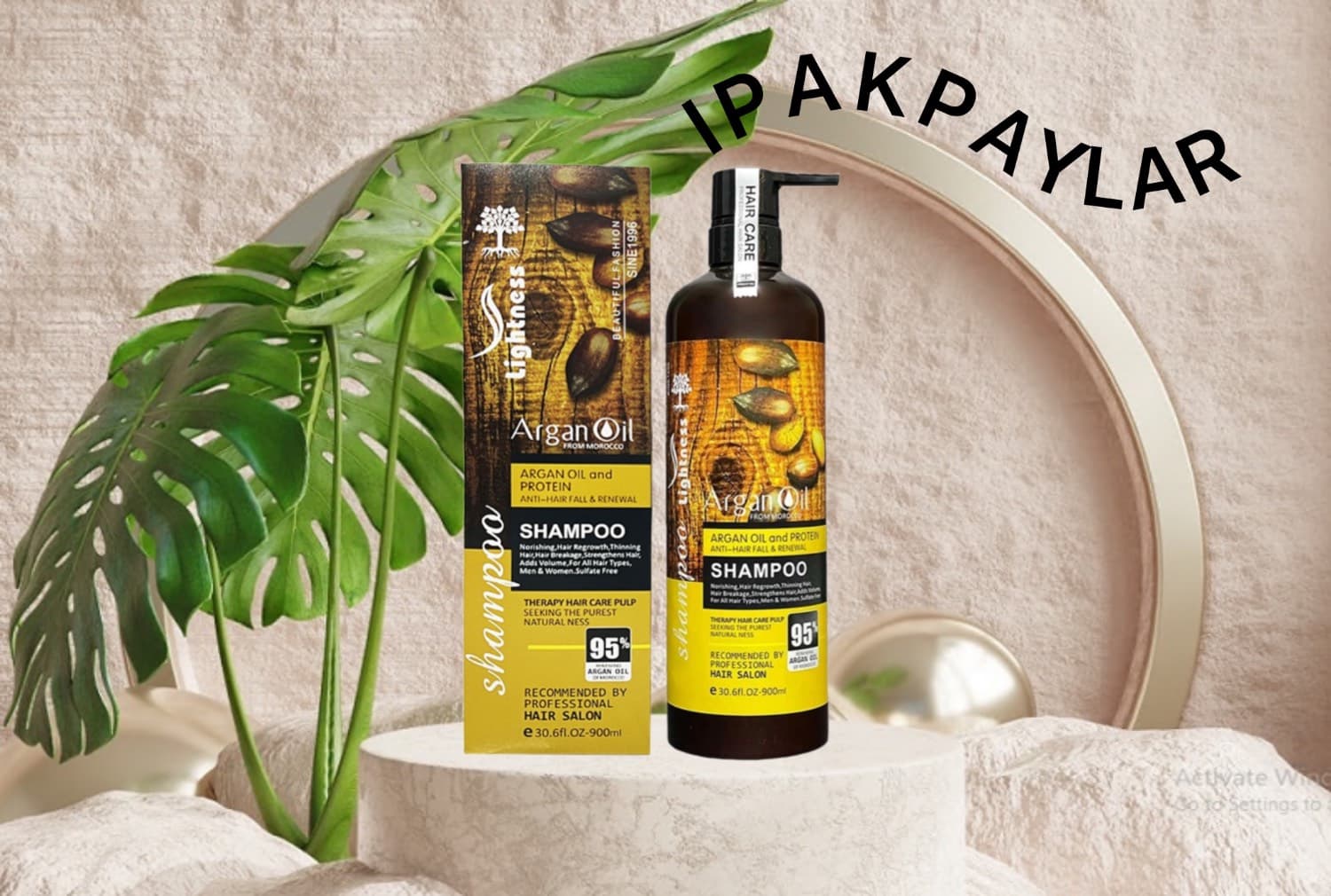 شامپو ارگان لایتنس LIGHTNESS مدل ARGAN OIL اصل اسلواکی — تصویر ۲