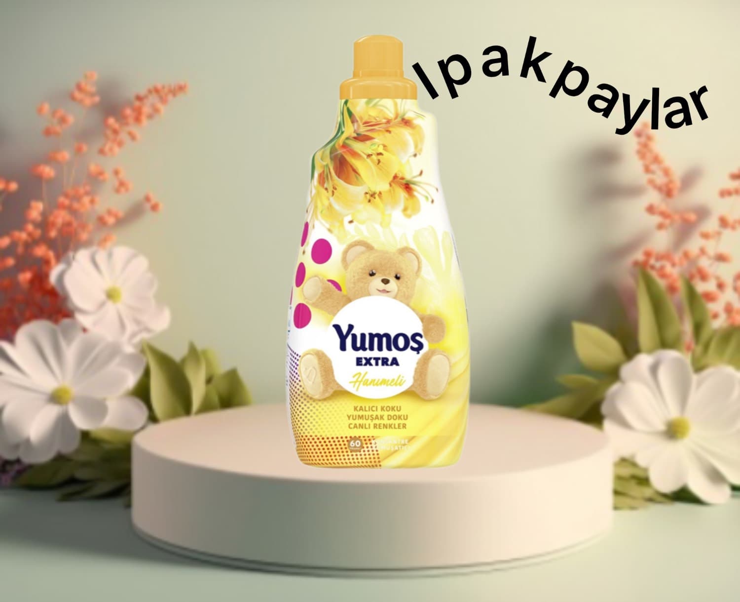 نرم کننده لباس یوموش زرد با رایحه یاس زرد 1440 میلی لیترYUMOS — تصویر ۲
