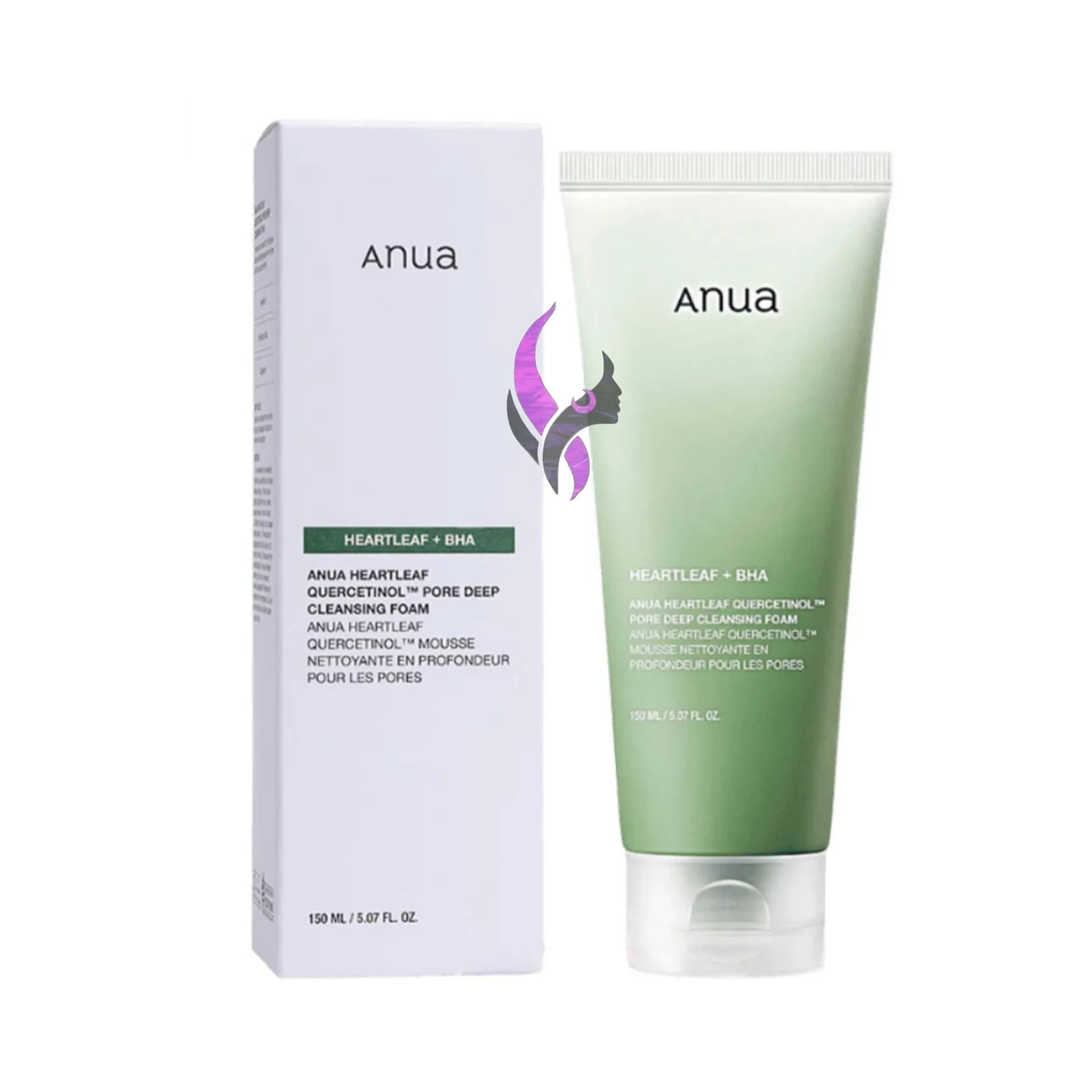 فوم شوینده صورت پاک کننده عمقی منافذ آنوا مدل Heartleaf + BHA