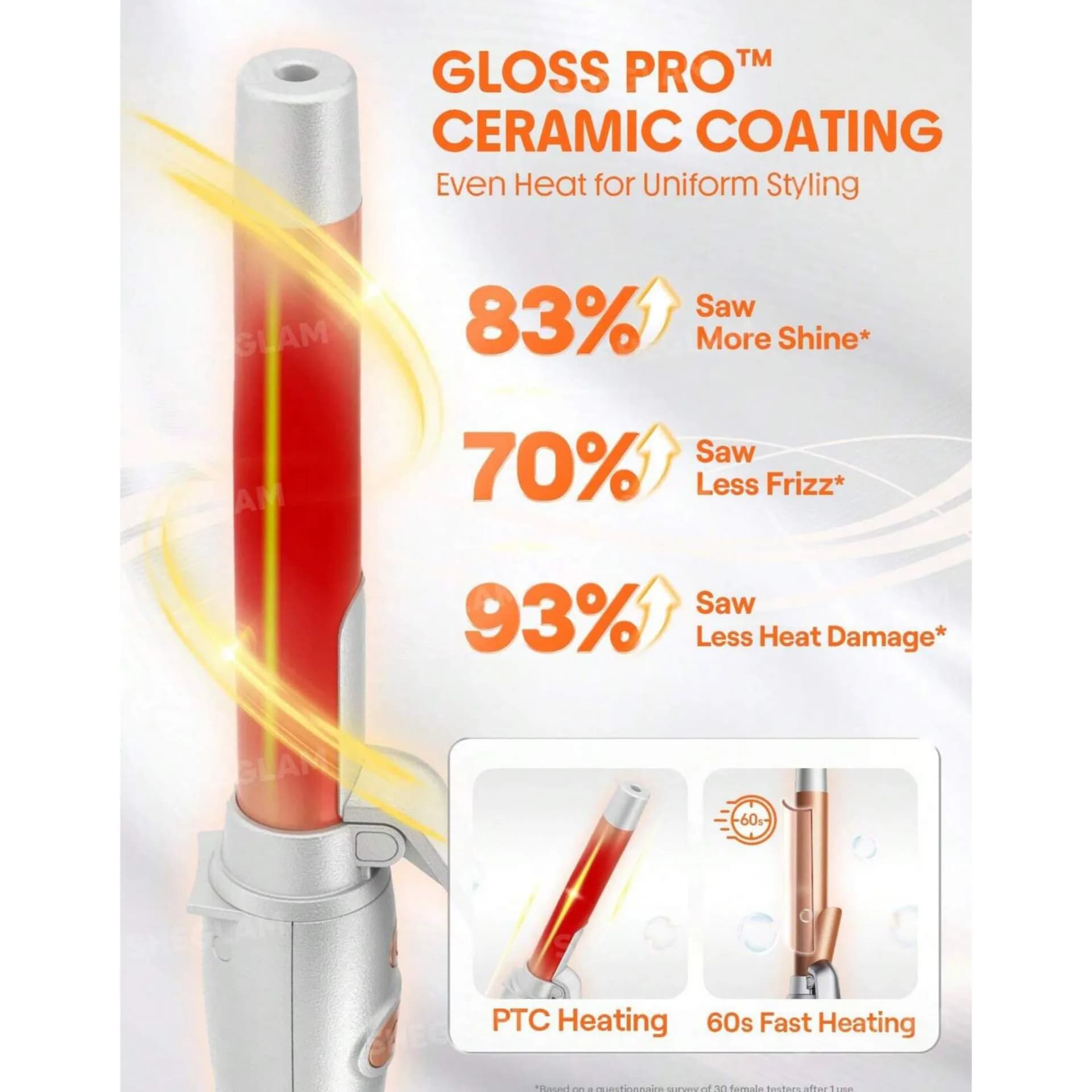 دستگاه فر کننده چرخشی مو شیگلم SHEGLAM مدل It-Curl Rotating Curling Iron — تصویر ۵