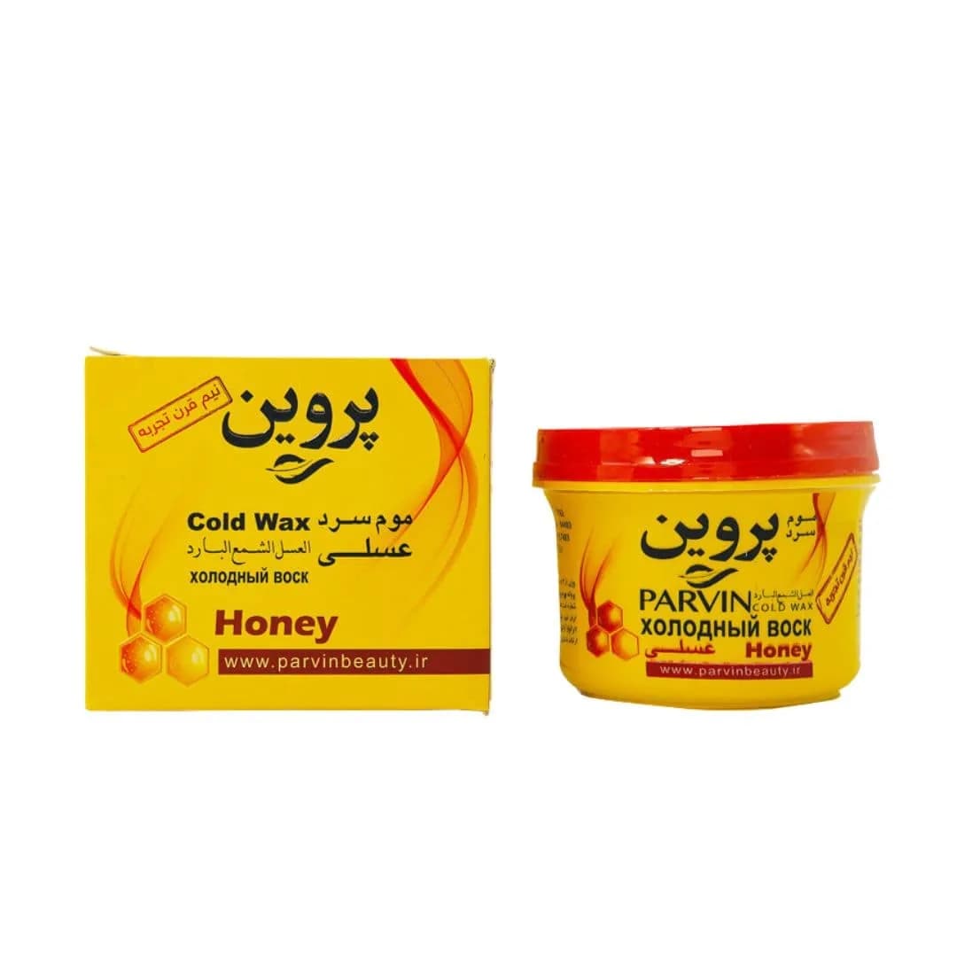 موم سرد عسلی پروین جعبه دار 280 گرم