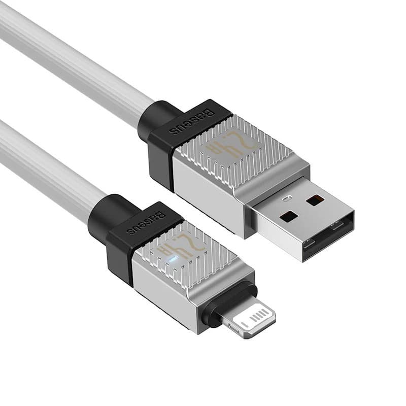 کابل لایتنینگ فست شارژ 2.4 آمپر باسئوس CoolPlay CAKW0005 طول 2 متر — تصویر ۵