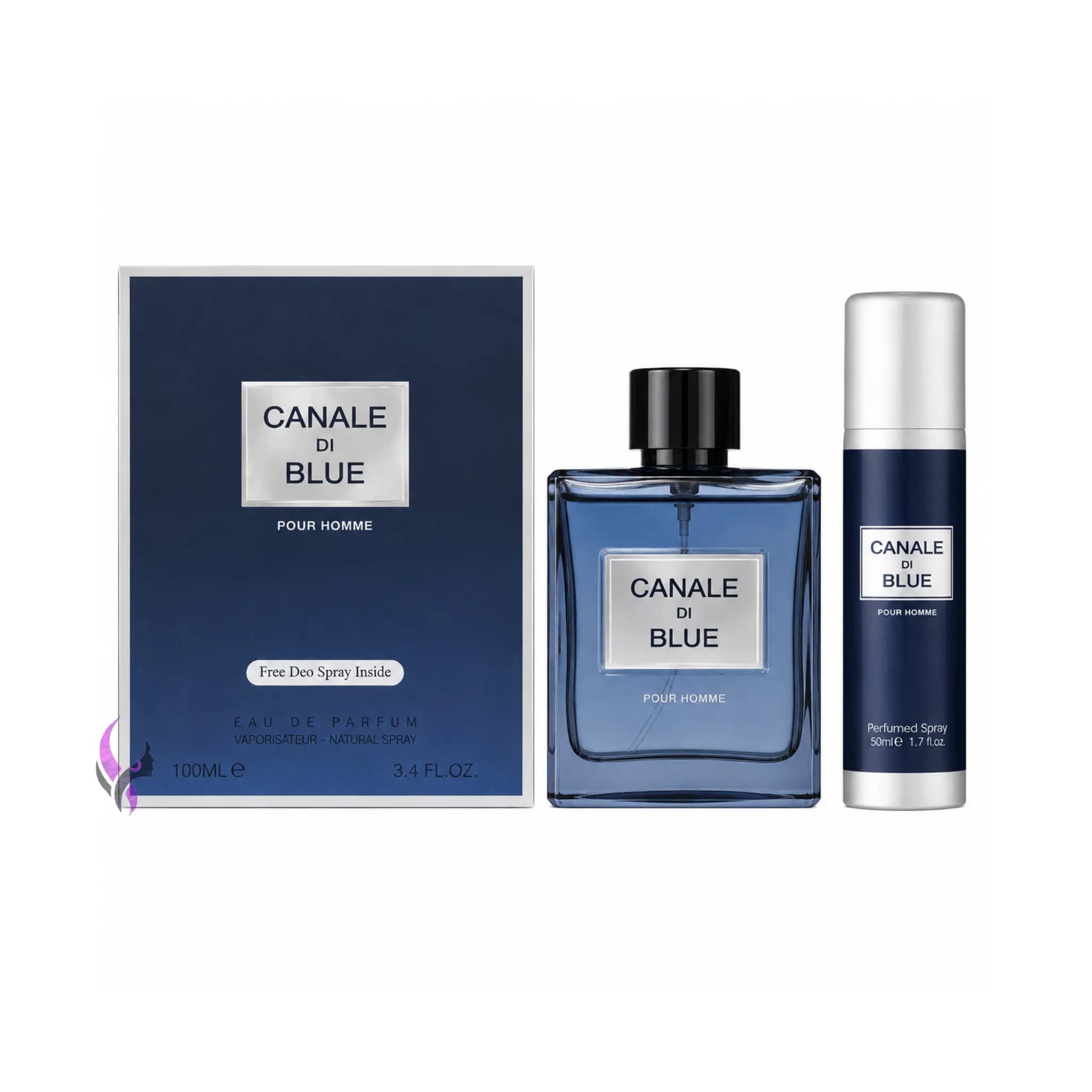 ادکلن بلو شنل فرگرانس همراه با اسپری CANALE DI BLUE