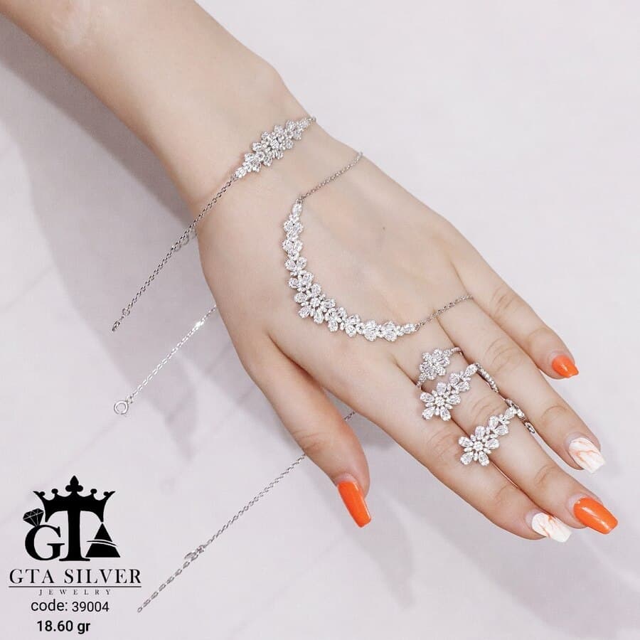 سرویس نقره مجلسی سوپر میکرو زنجیری کد 39004 — تصویر ۵