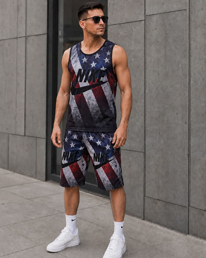 ست تاپ شلوارک nike مدل USA — تصویر ۲