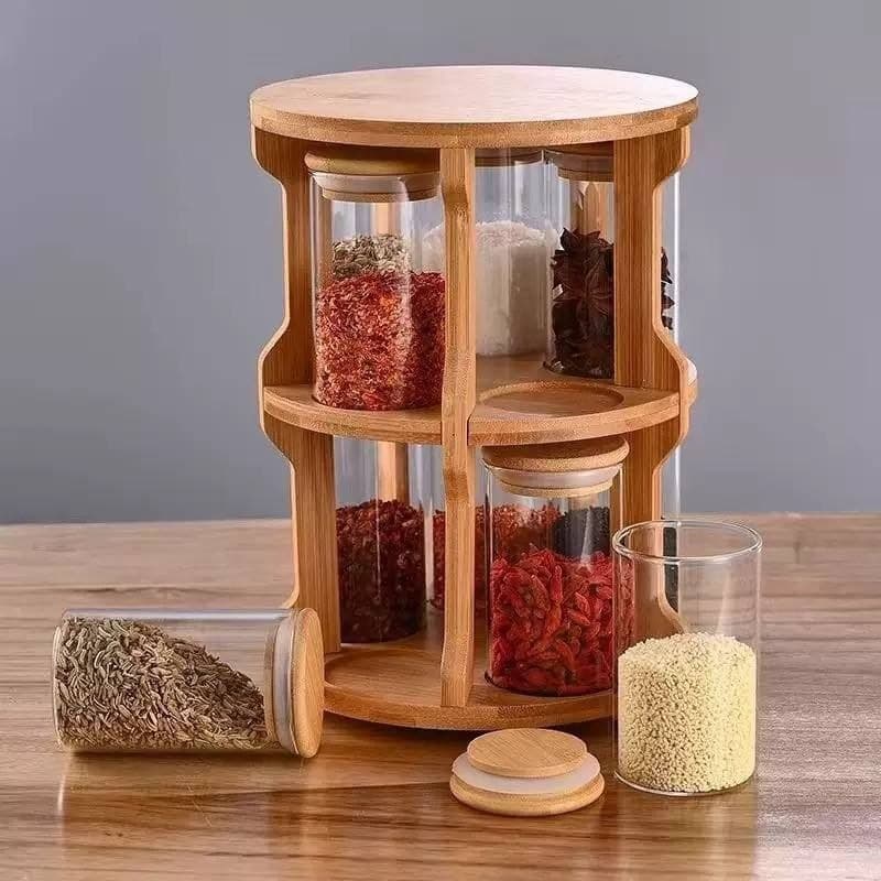 جا ادویه چرخشی بامبو-پیرکس