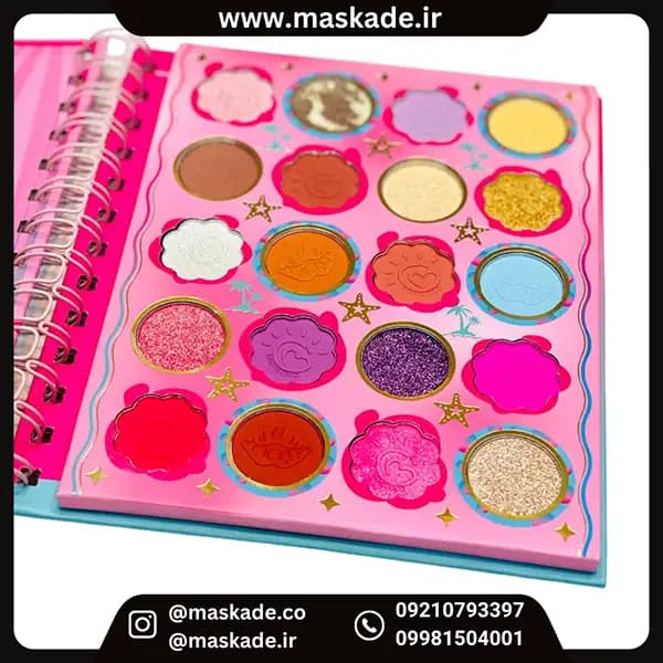 پالت سایه کتابی kevin coco بیست رنگ