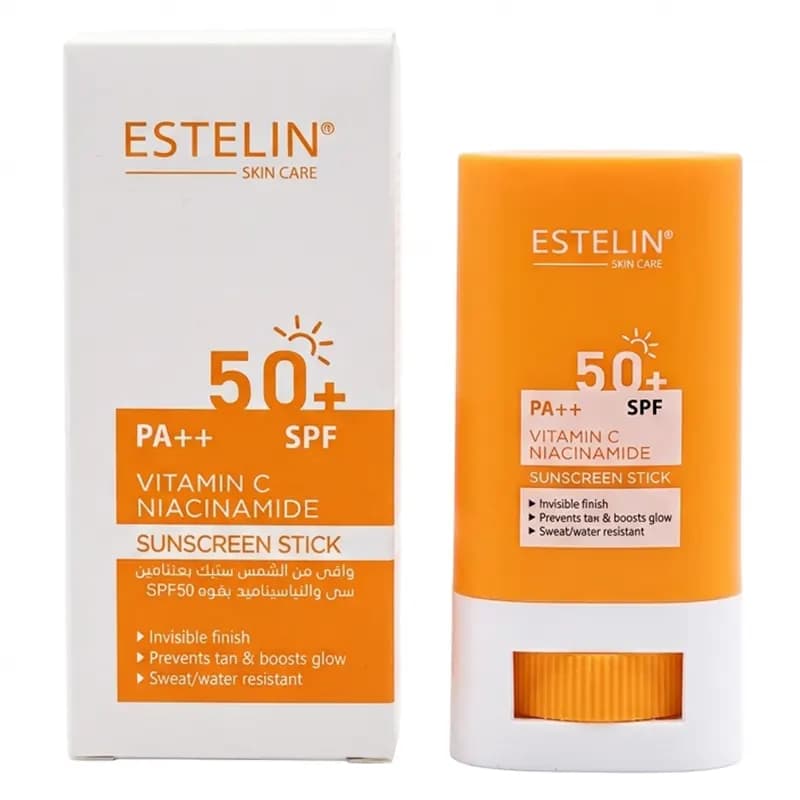 ضد آفتاب استیکی استلین SPF50 حاوی ویتامین C و نیاسینامید