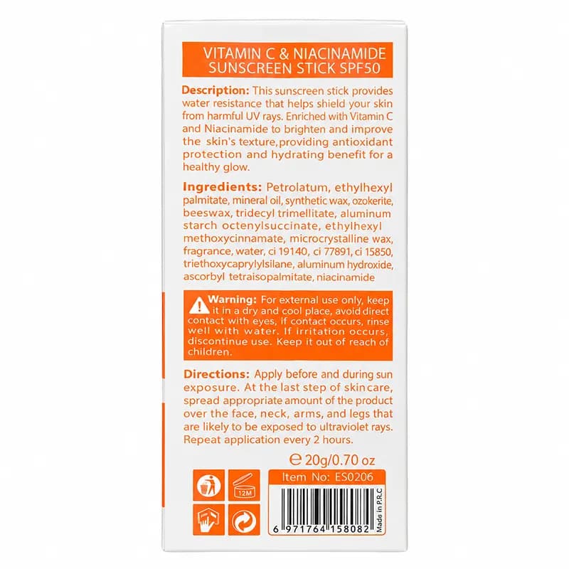 ضد آفتاب استیکی استلین SPF50 حاوی ویتامین C و نیاسینامید — تصویر ۲
