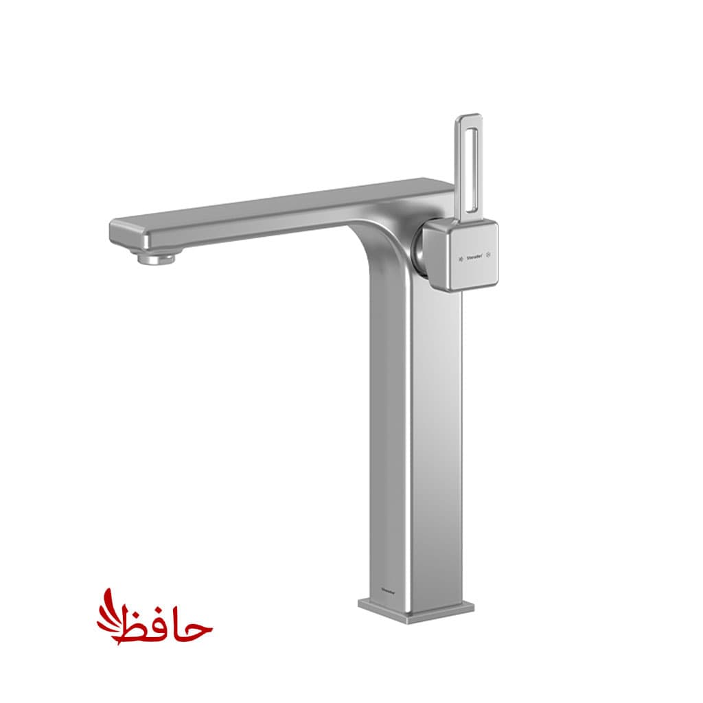 شیر روشویی پایه بلند شودر مدل میشل کروم مات