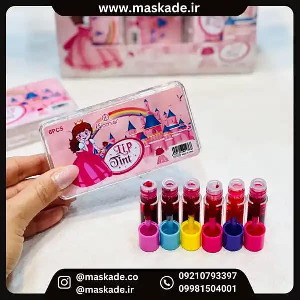 پک تینت لب و گونه مایع ۶ عددی