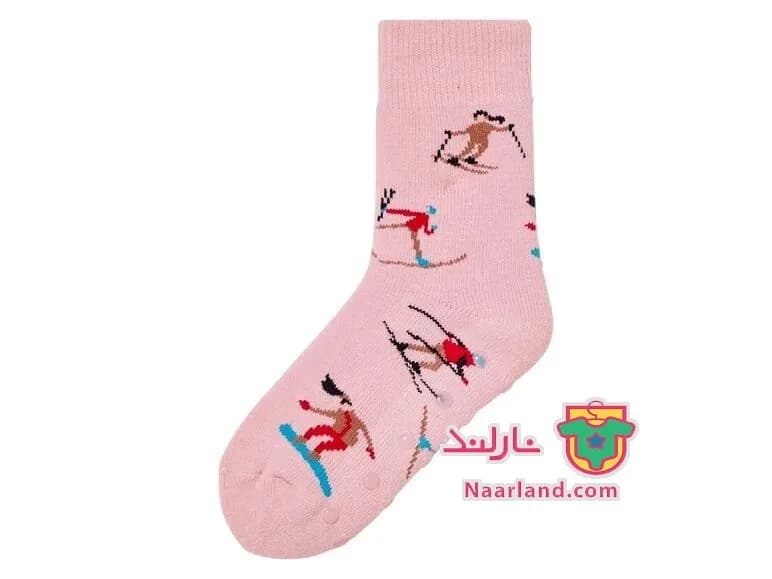 مجموعه 2 جفتی جوراب داخل کرکی Pepperts آلمان صورتی روشن طرح اسکی — تصویر ۶