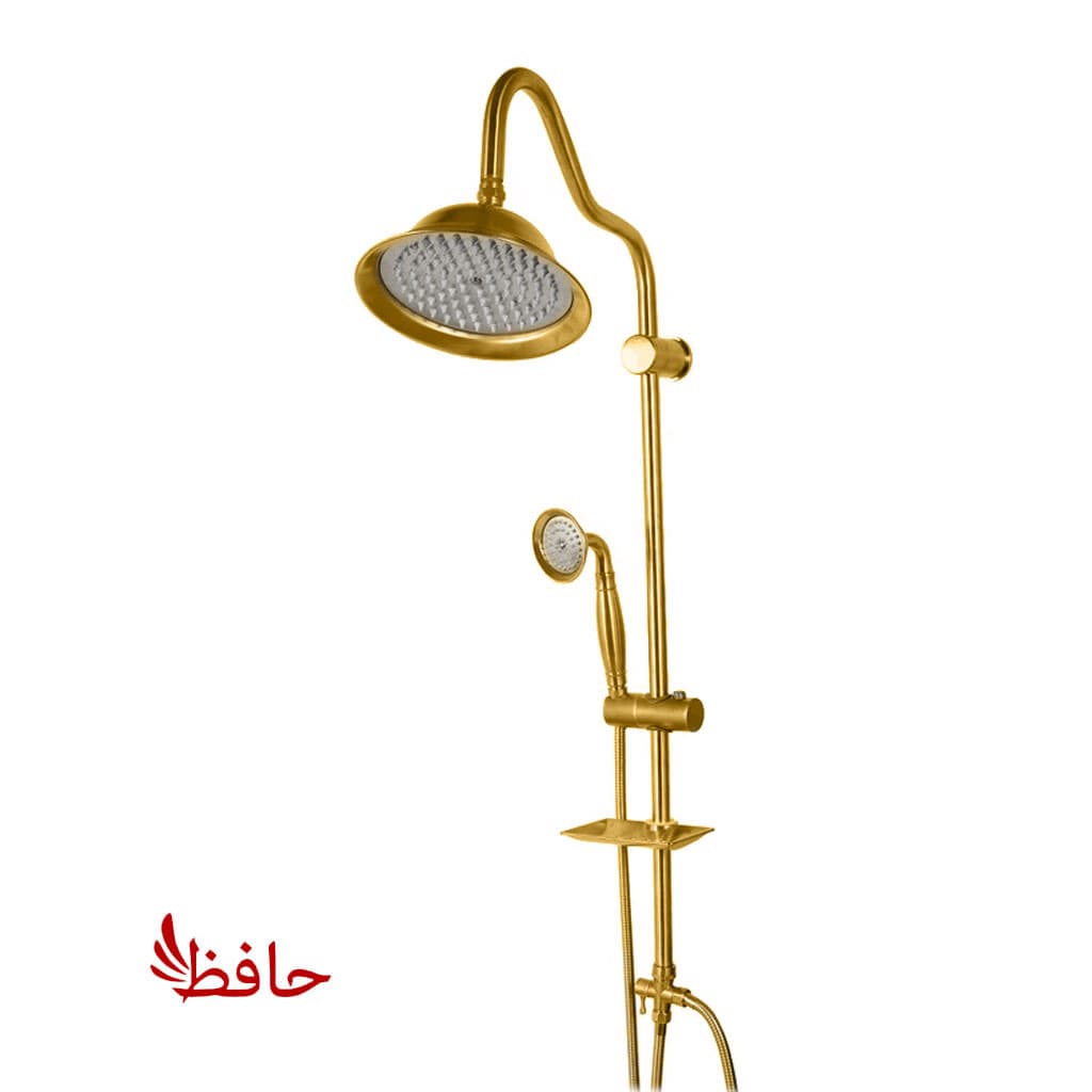 علم دوش دوکاره کلیک مدل شیپوری طلایی