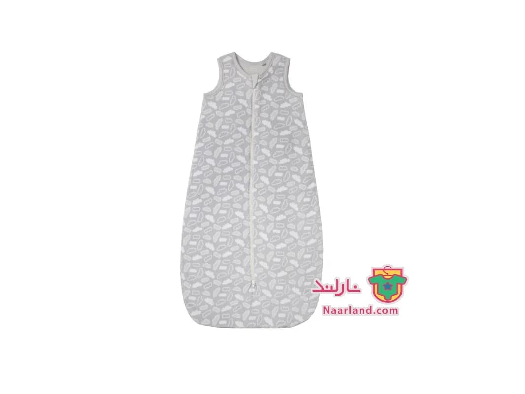کیسه خواب بچه گانه لوپیلو مخمل خاکستری طرح ابر