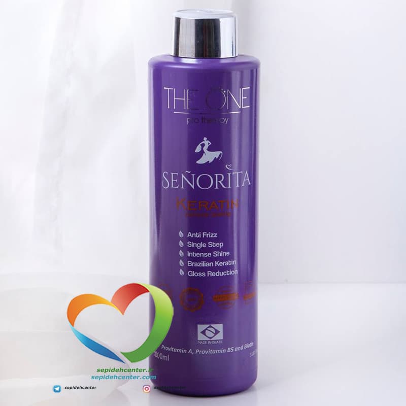 کراتین مو سینوریتا بنفش اورجینال keratin Senorita حجم 1000میل