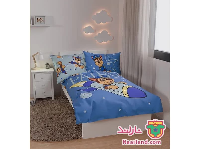 ست 2 تکه رو تختی نوجوان طرح Paw Patrol سایز 135 در 200 — تصویر ۲