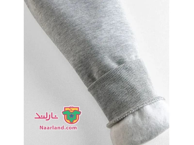 بلوز کراپ دورس داخل کرکی Pepperts آلمان خاکستری طرح پاندا — تصویر ۵