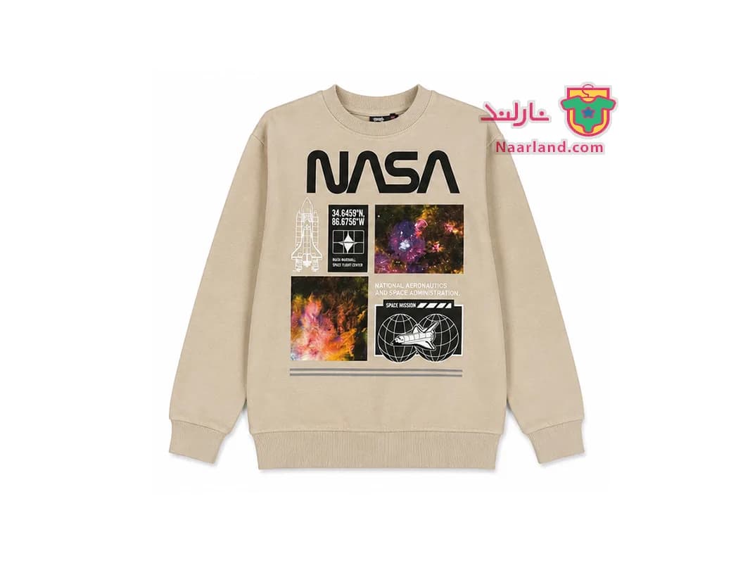 بلوز دورس داخل کرکی طرح NASA نخودی