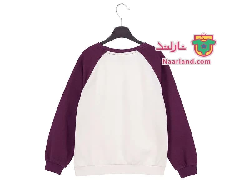 بلوز دورس داخل کرکی YIGGA آلمان بنفش کرم — تصویر ۸