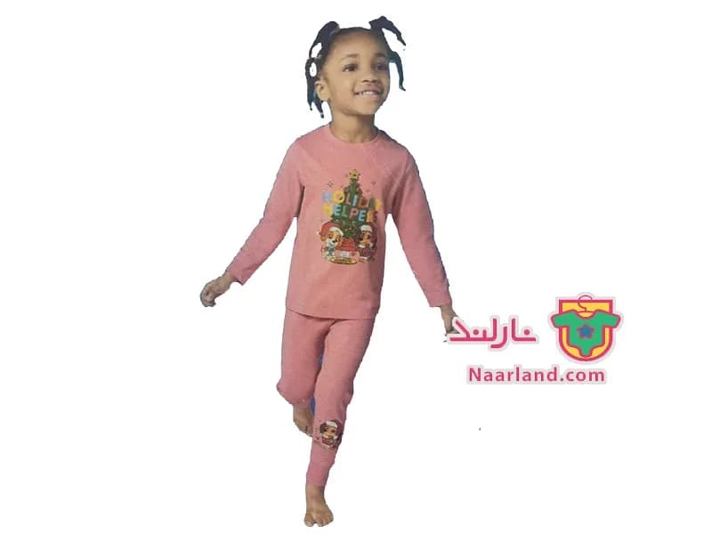 ست بلوز شلوار دخترانه Paw Patrol صورتی طرح سگهای نگهبان — تصویر ۲