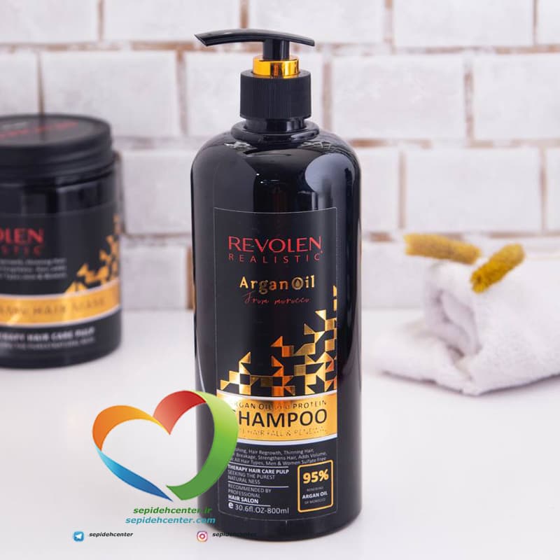 شامپو آرگان رولن REVOLEN ARGAN OIL SHAMPOO حجم 800 میلی لیتر