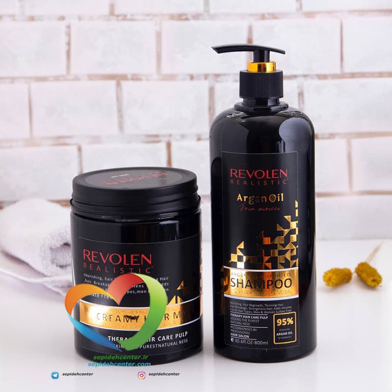 شامپو آرگان رولن REVOLEN ARGAN OIL SHAMPOO حجم 800 میلی لیتر — تصویر ۲