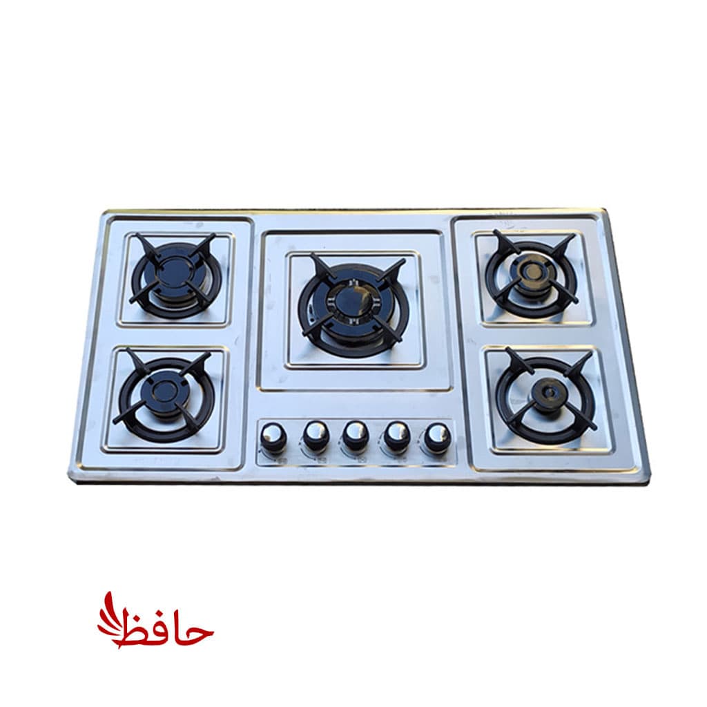 اجاق گاز صفحه ای استیل پنج شعله دنپاسر مدل STLG