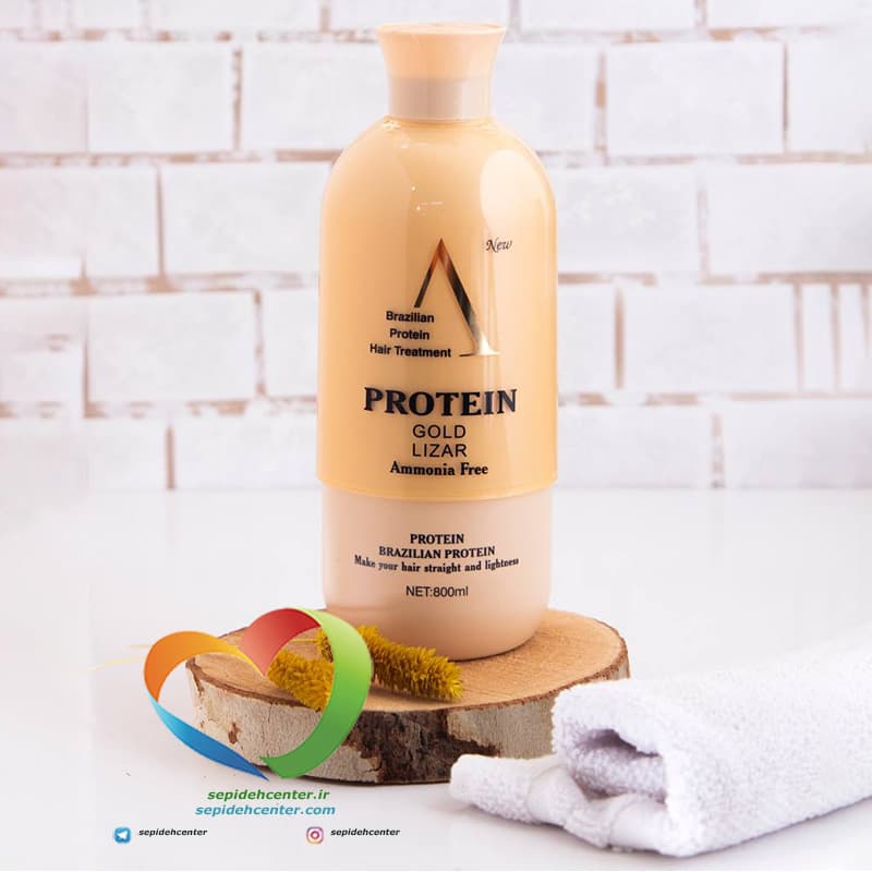 پروتئین مو گلد لیزار (Protein Gold Lizar) حجم 800 میل