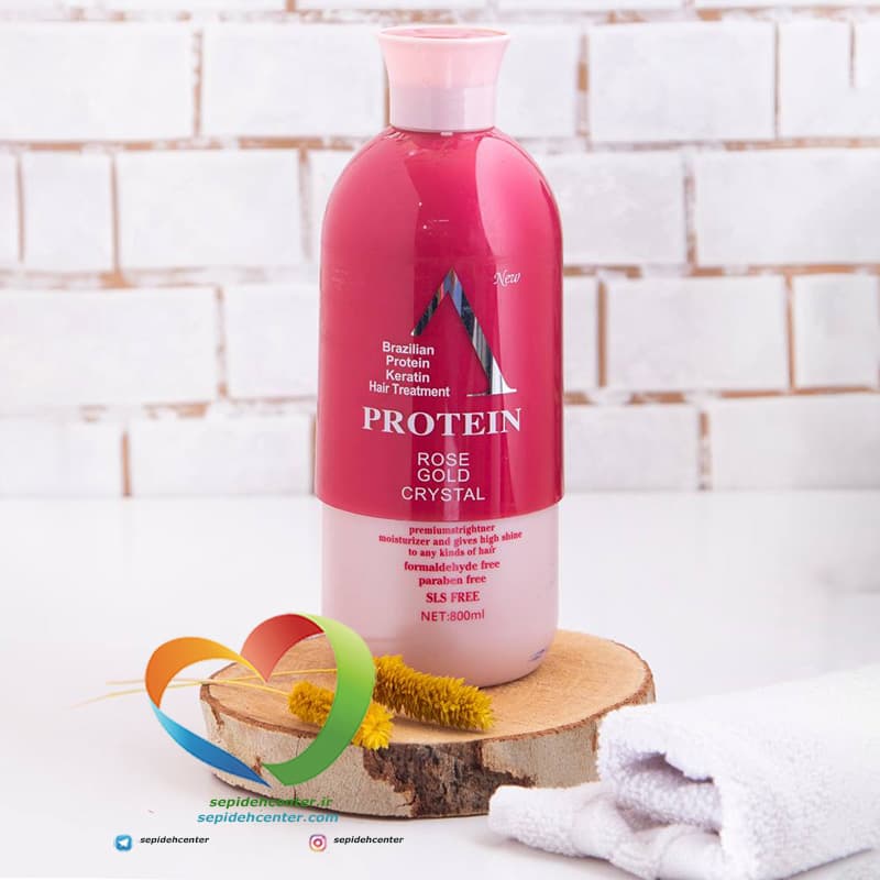 پروتئین‌ مو برزیلی A رزگلد Protein rose gold حجم 800 میل