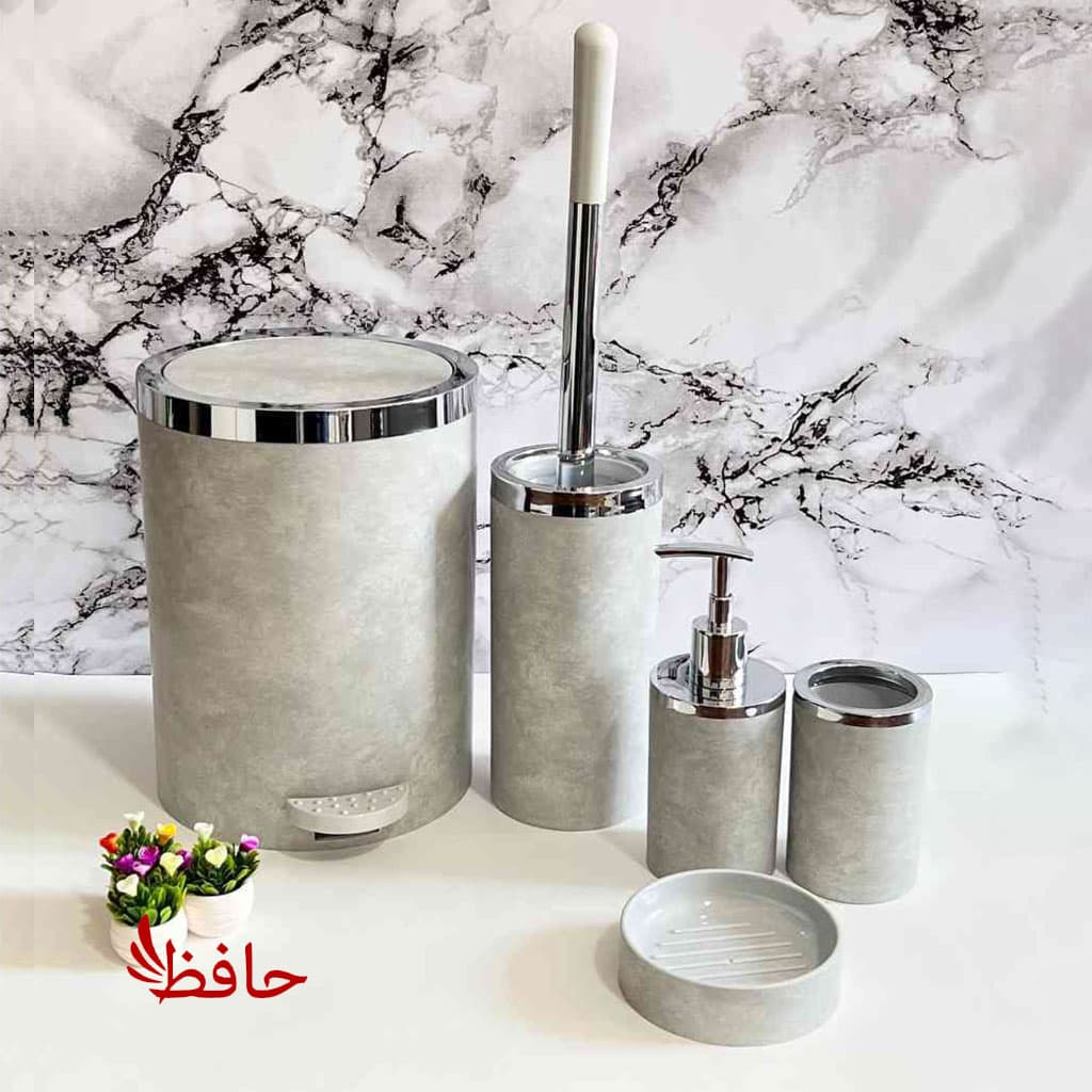 ست سرویس بهداشتی هارمونی مدل روشا طوسی کروم