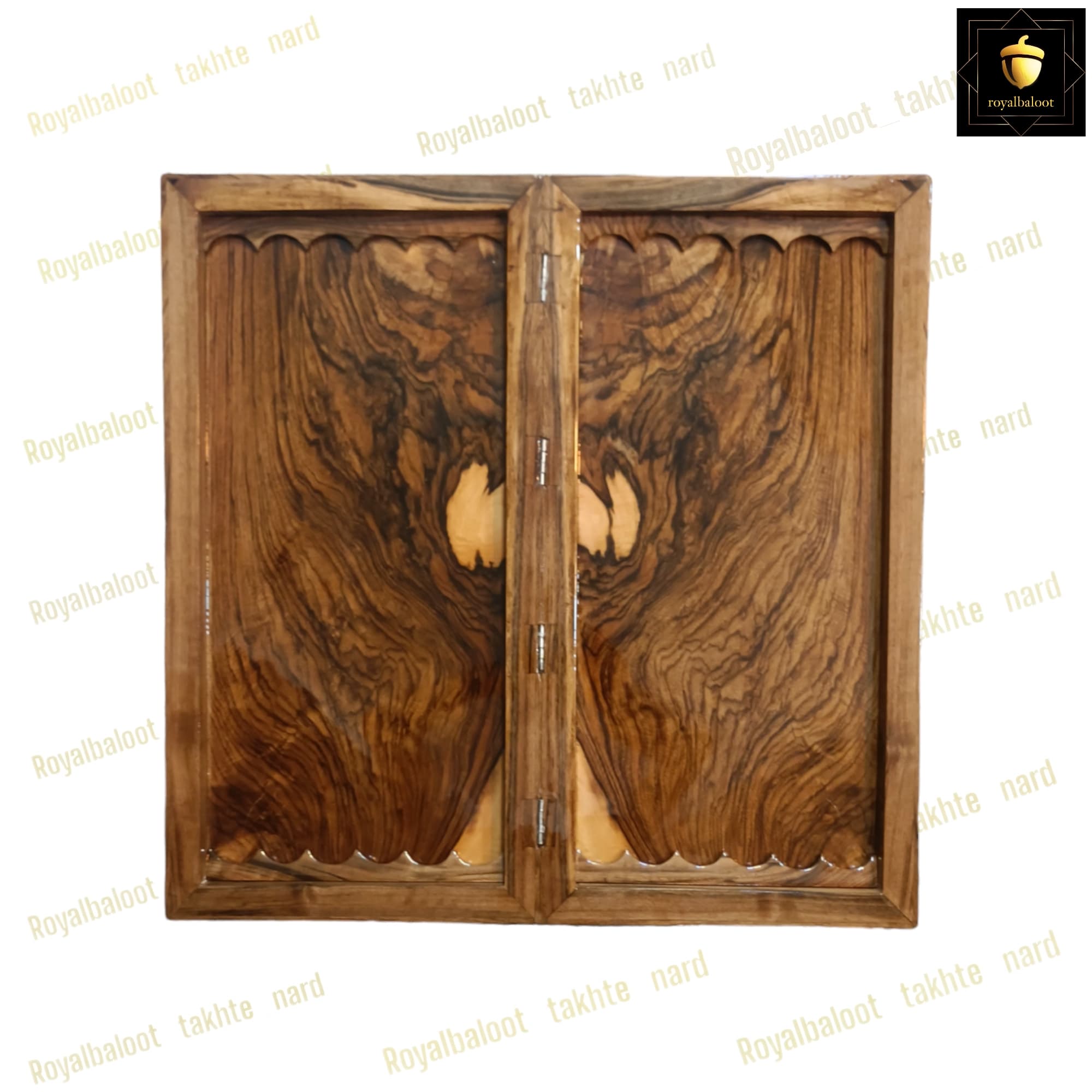 تخته نرد تک بازی ریشه گردو 66 سانتی کد 190